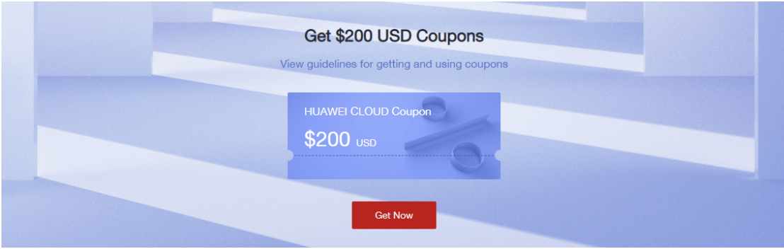 HUAWEI CLOUD cash coupon