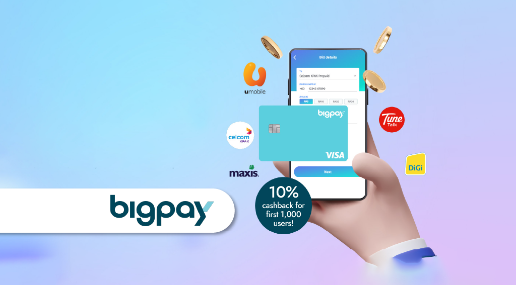 Malaysians Can Now Get Mobile Prepaid Top-Ups Directly From the Bigpay App